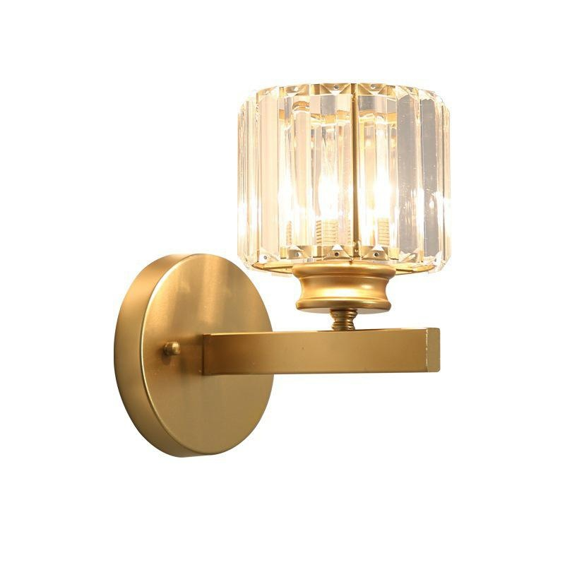Modern American Crystal Simple Living Room Bedroom Corridor TV Wall Luxury Wall Lamp