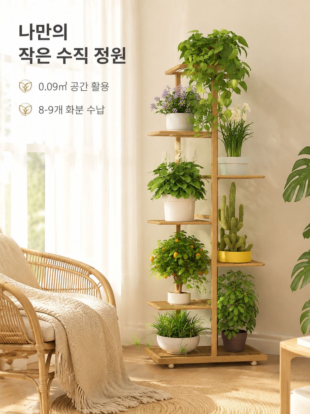 가정용 다층 실내 거실 베란다 선반