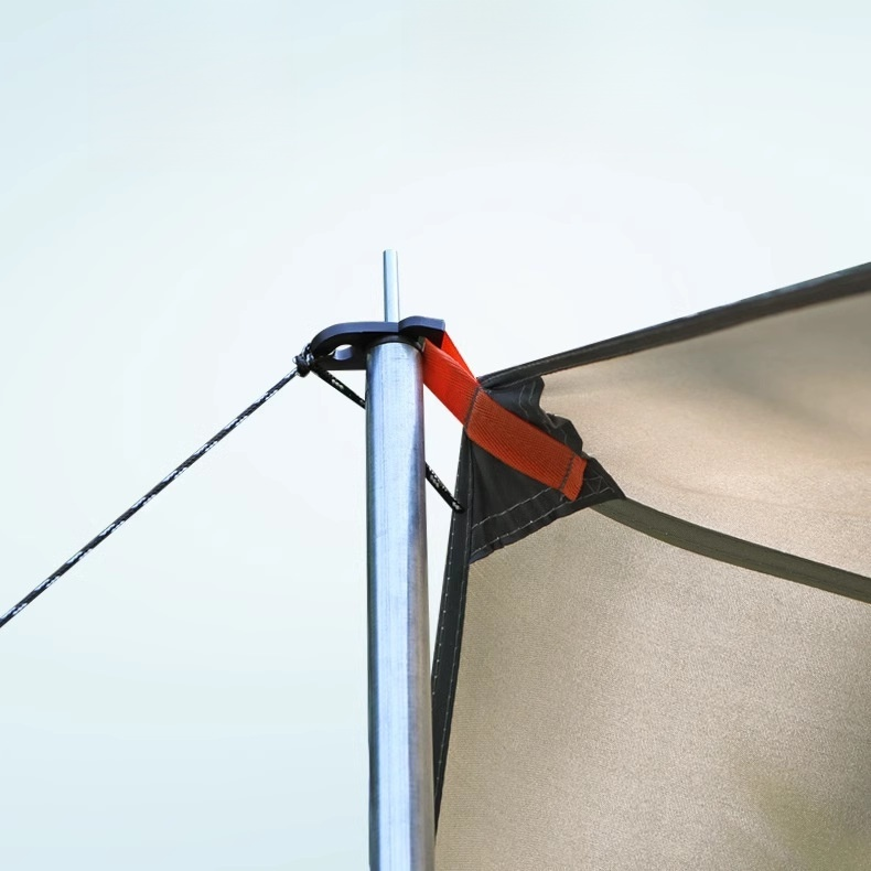 アウトドアキャンプ用厚手防水シルバーコーティング八角形サンシェードテント