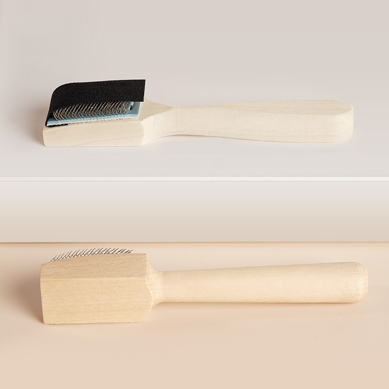 多目的木製靴ブラシクリーナー