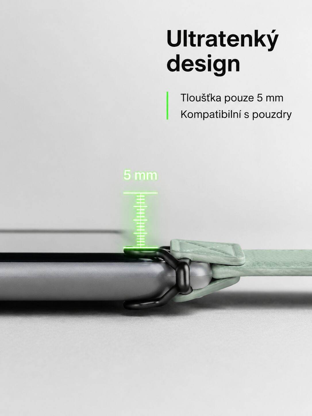 Tablet v držáku s pohodlným popruhem