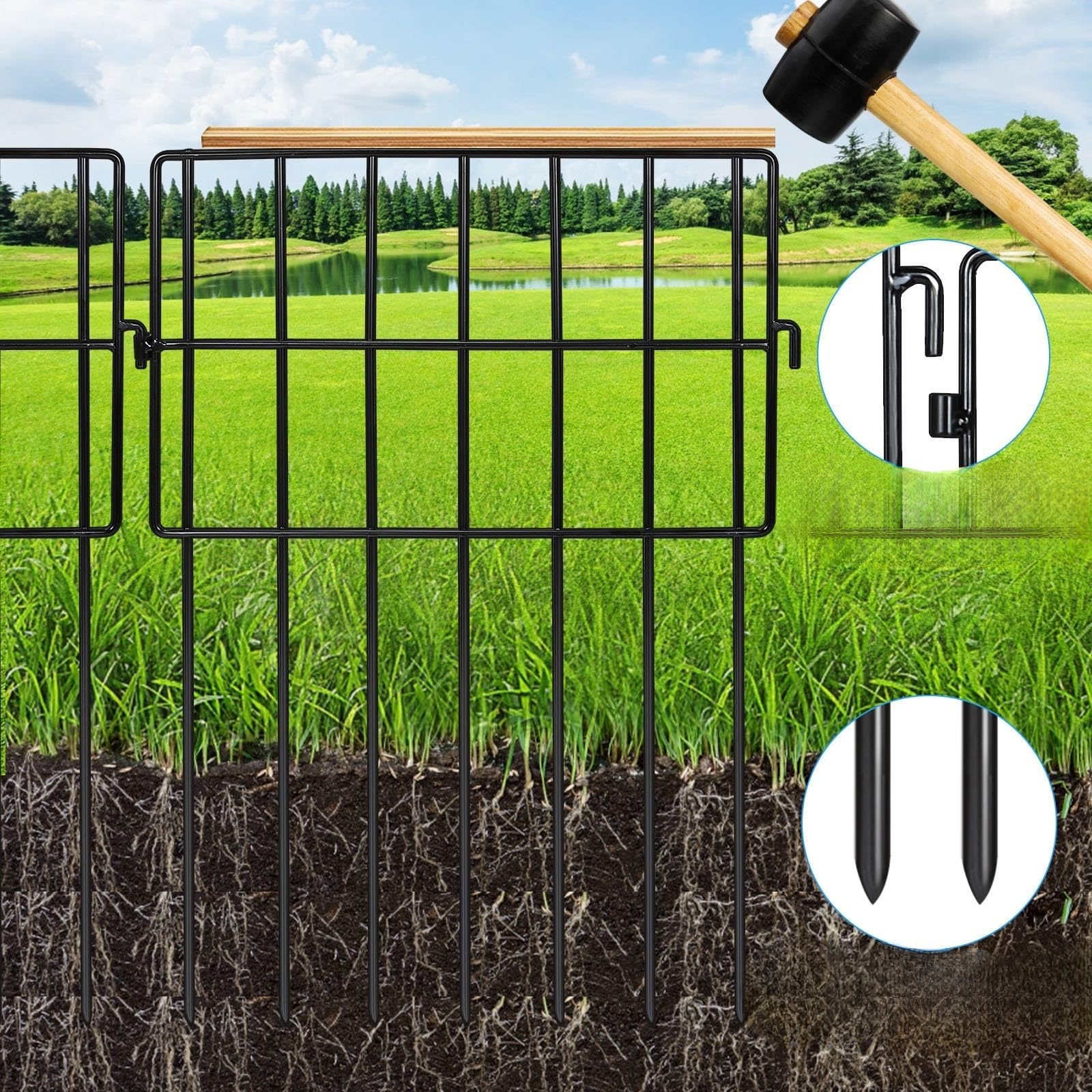 Metall Gartenzaun Schmiedeeisen Zaun