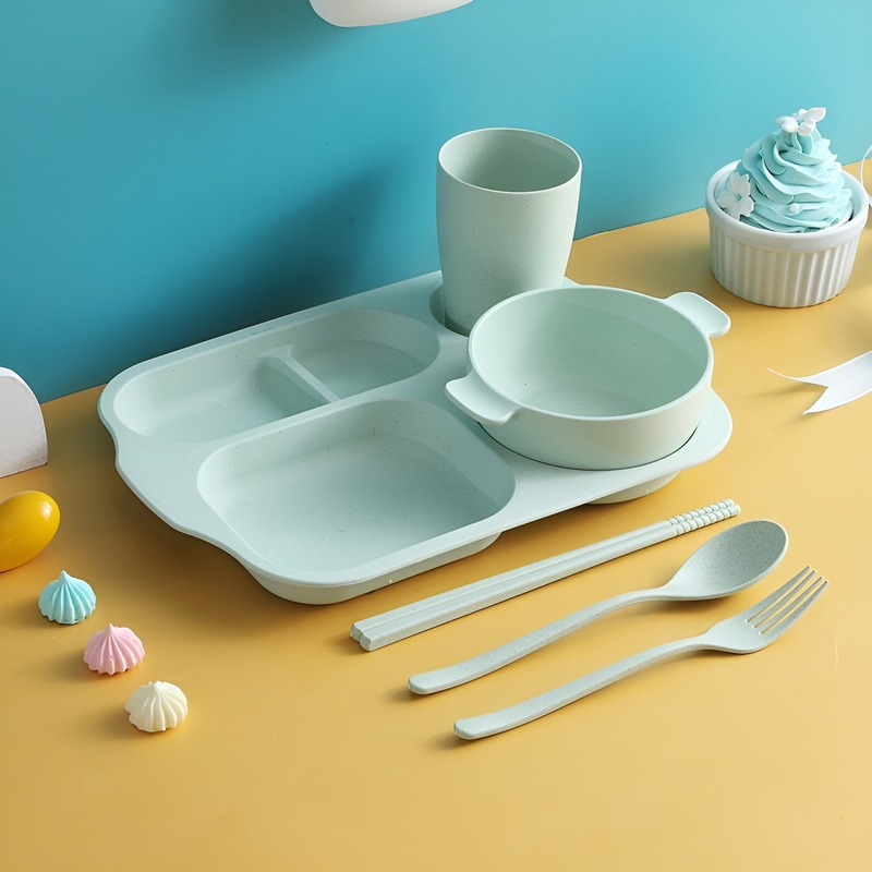 Children's Eco-friendly Dining Tableware Set (6 Pieces)