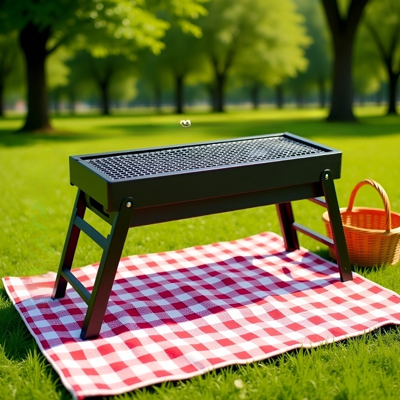 서랍형 휴대용 접이식 야외 바비큐 그릴