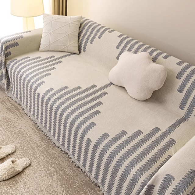 Weiche Decke für Couch mit Waffelmuster