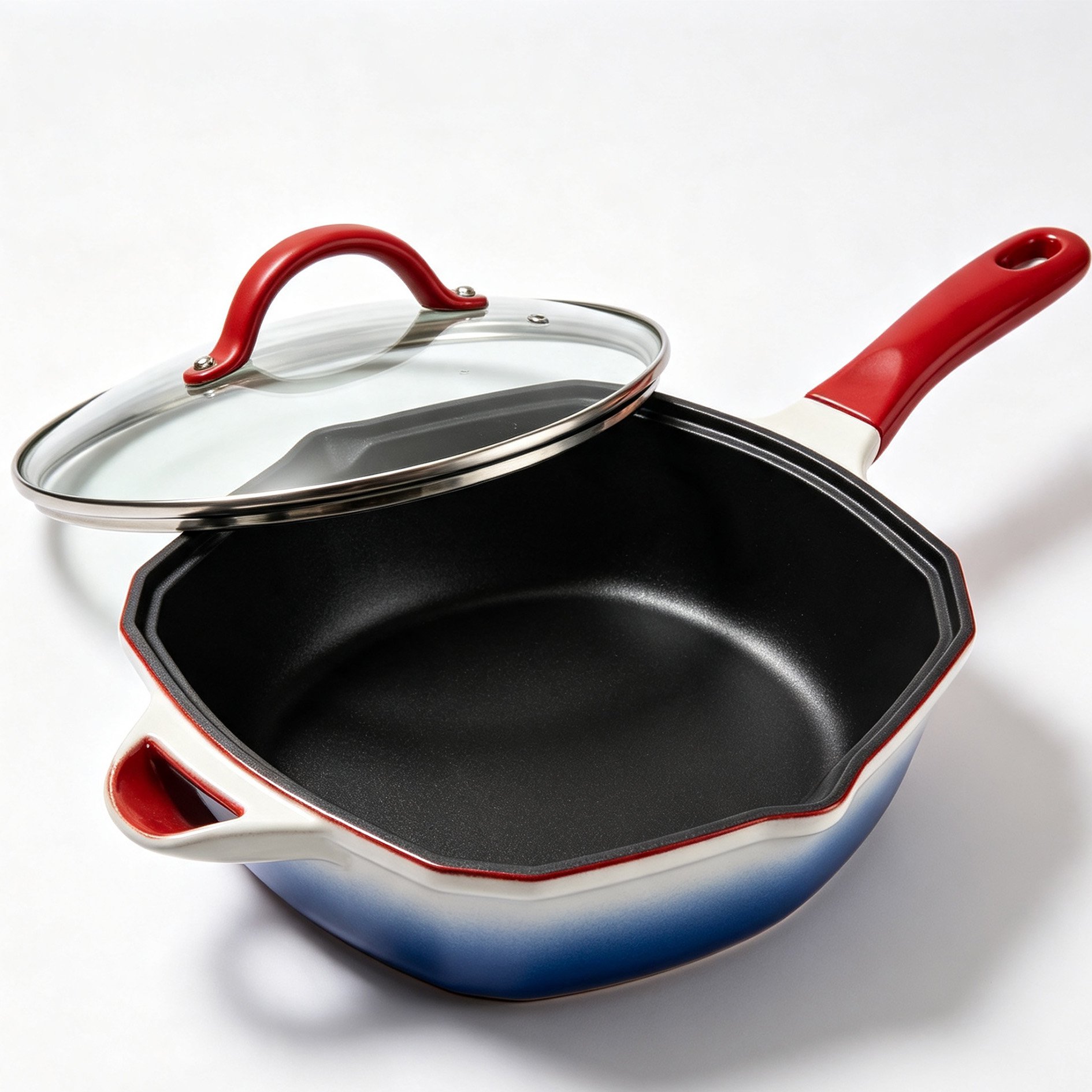Blue Rhythm Star Anise Non-stick Wok