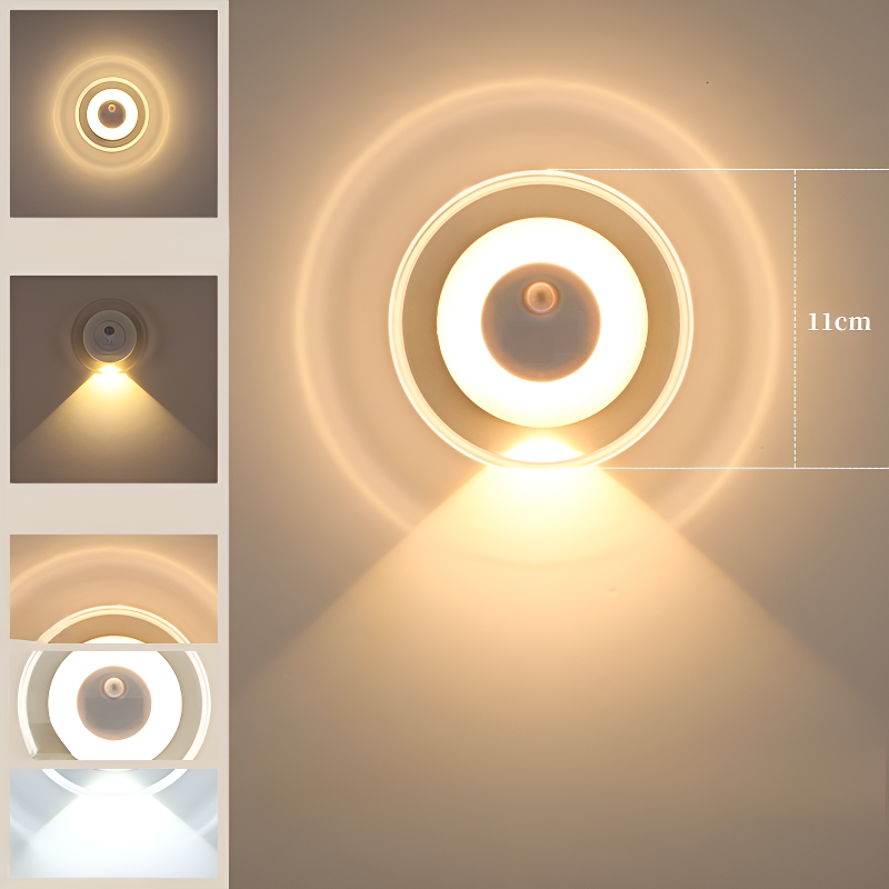 Reloj de luz nocturna con control remoto inteligente con sensor de cuerpo humano