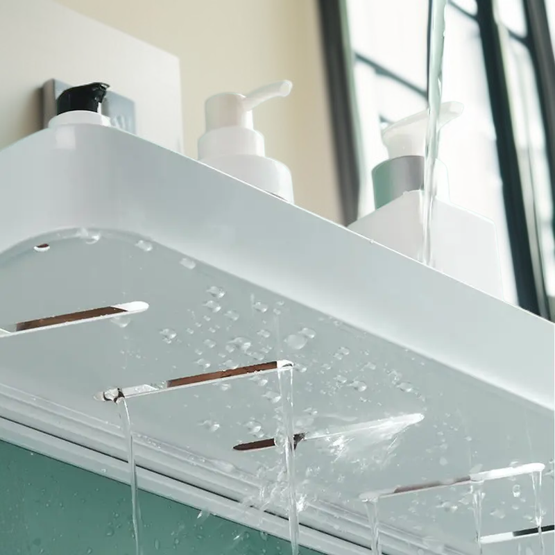 무구멍 세면대 정리 선반 욕실 수건 정리 선반