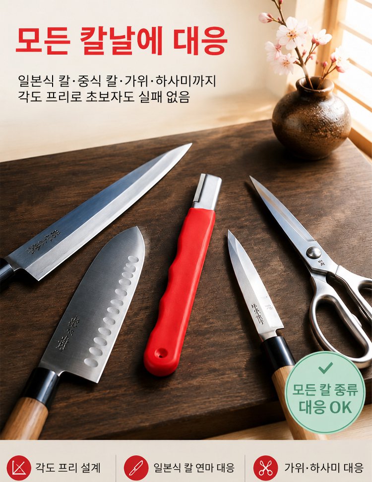 【극도로 날카로움】날을 세우는 칼 가는 신기