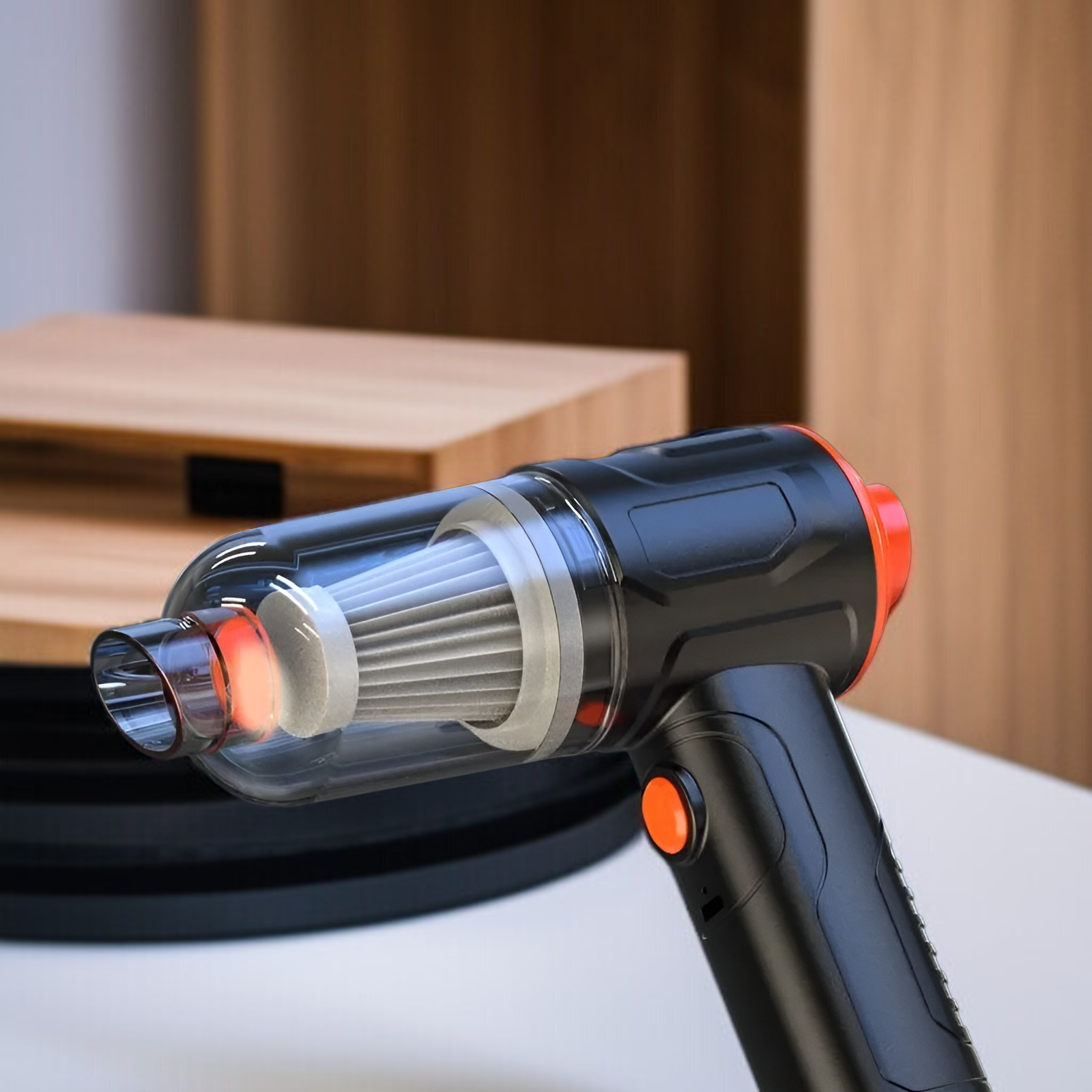 휴대용 청소기 브러쉬리스 차량용 청소기 무선충전 미니청소기