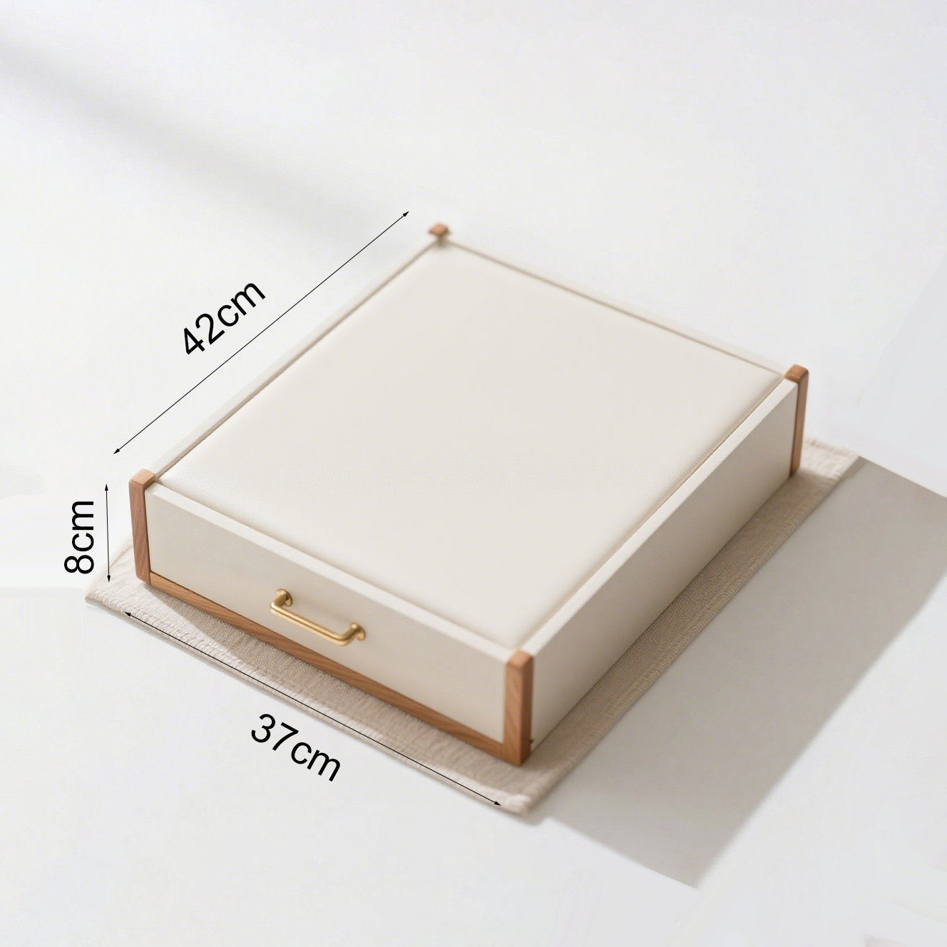 Detalle del terciopelo suave en la caja de joyas