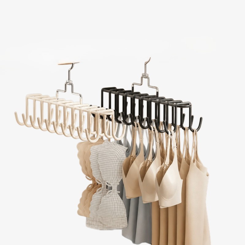 Anti-slip storage vest double hook clothes rack, student dormitory suspender underwear hanger, house