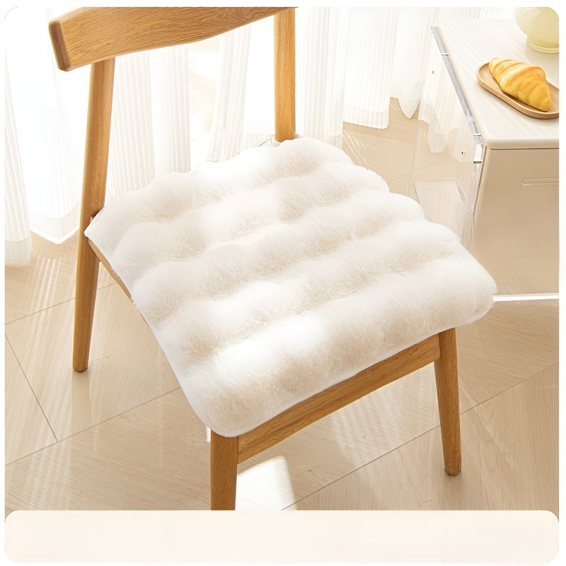 Winter Thick Velvet Rabbit Student Seat Cushion Warm Pad