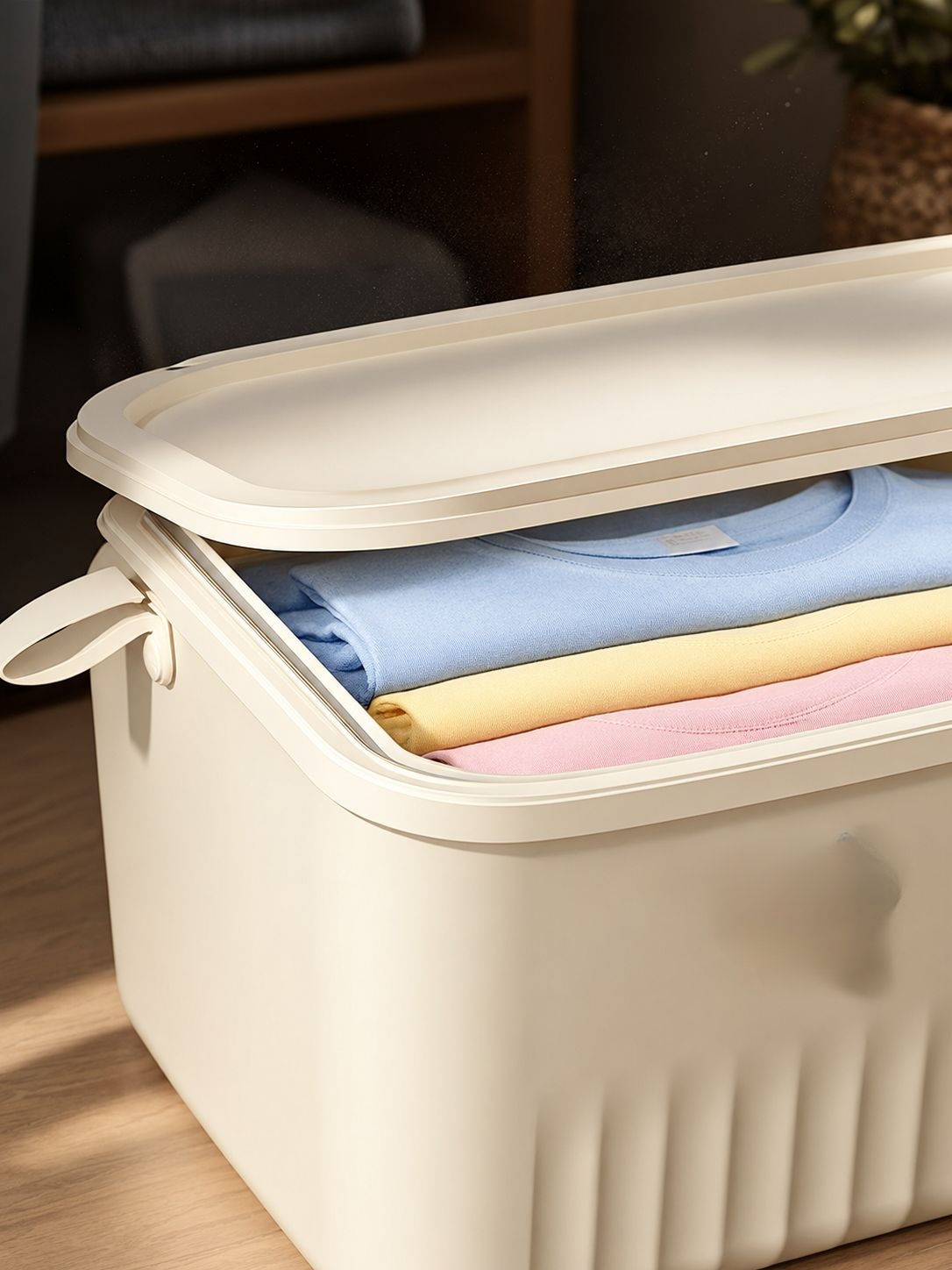 Caja organizadora portátil para juguetes y ropa