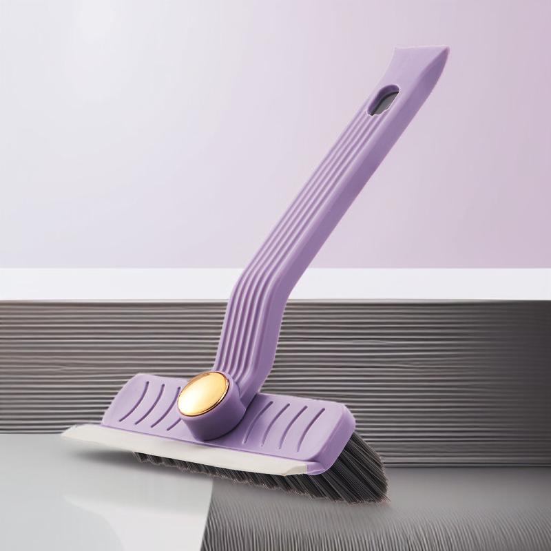Multi-functional rotating crevice brush floor cleaner floor crevice brush rotating squeegee brush