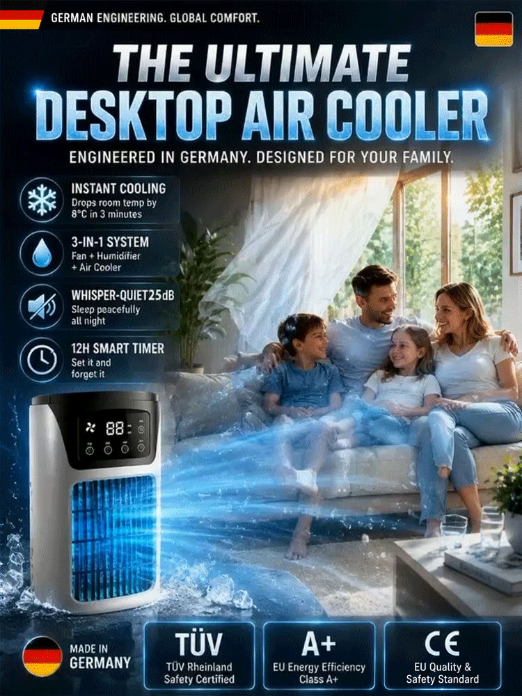 New Desktop Silent Cooling Fan with Night Light