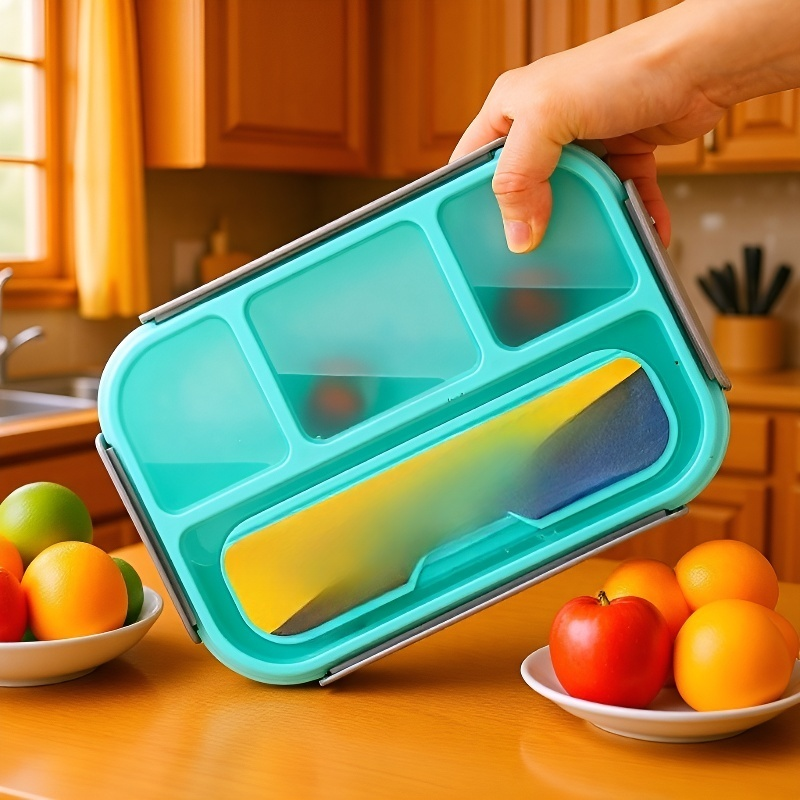 Mikrowellengeeignete Lunchbox aus Kunststoff