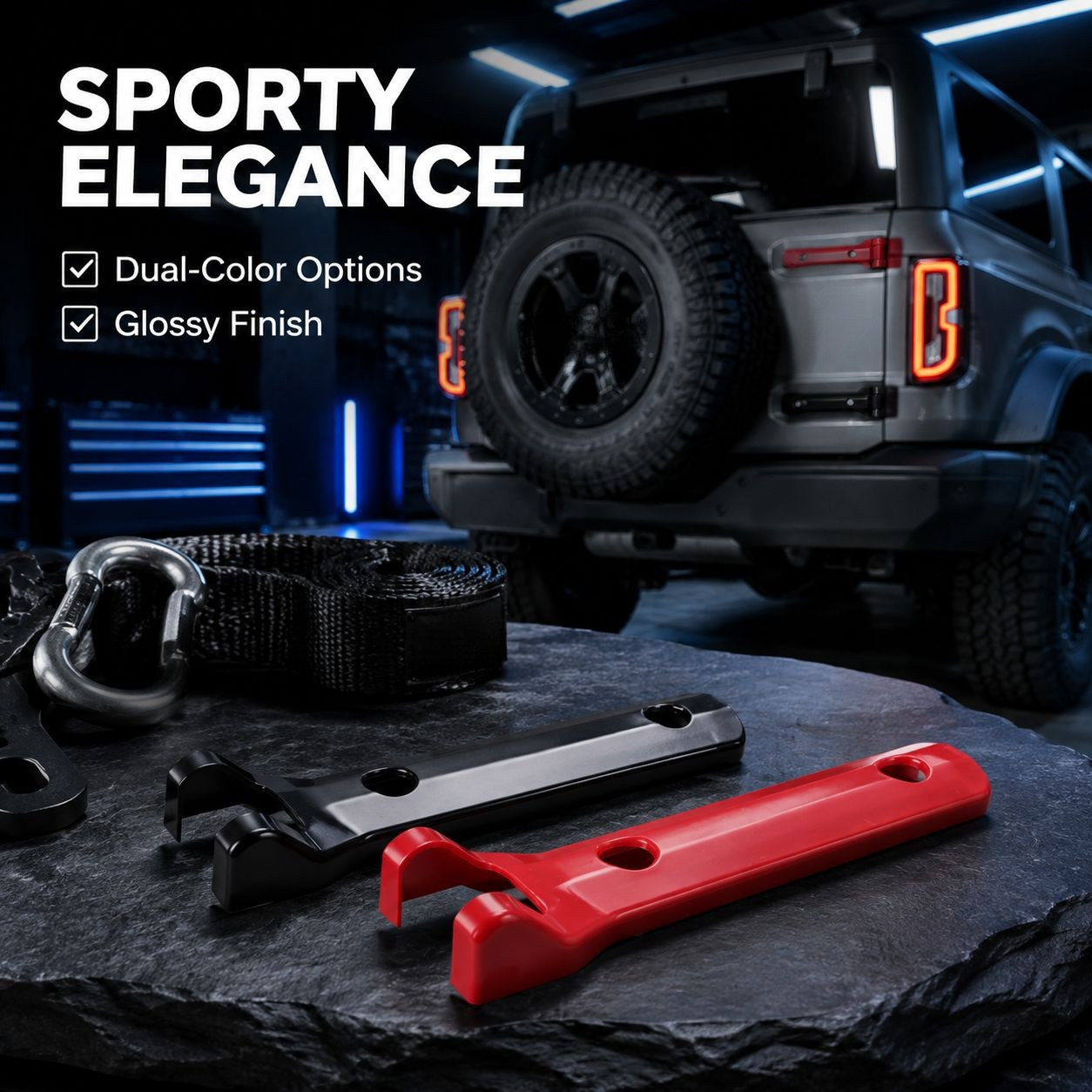 Tailgate Hinge Decorative Cover Kit for Ford Bronco