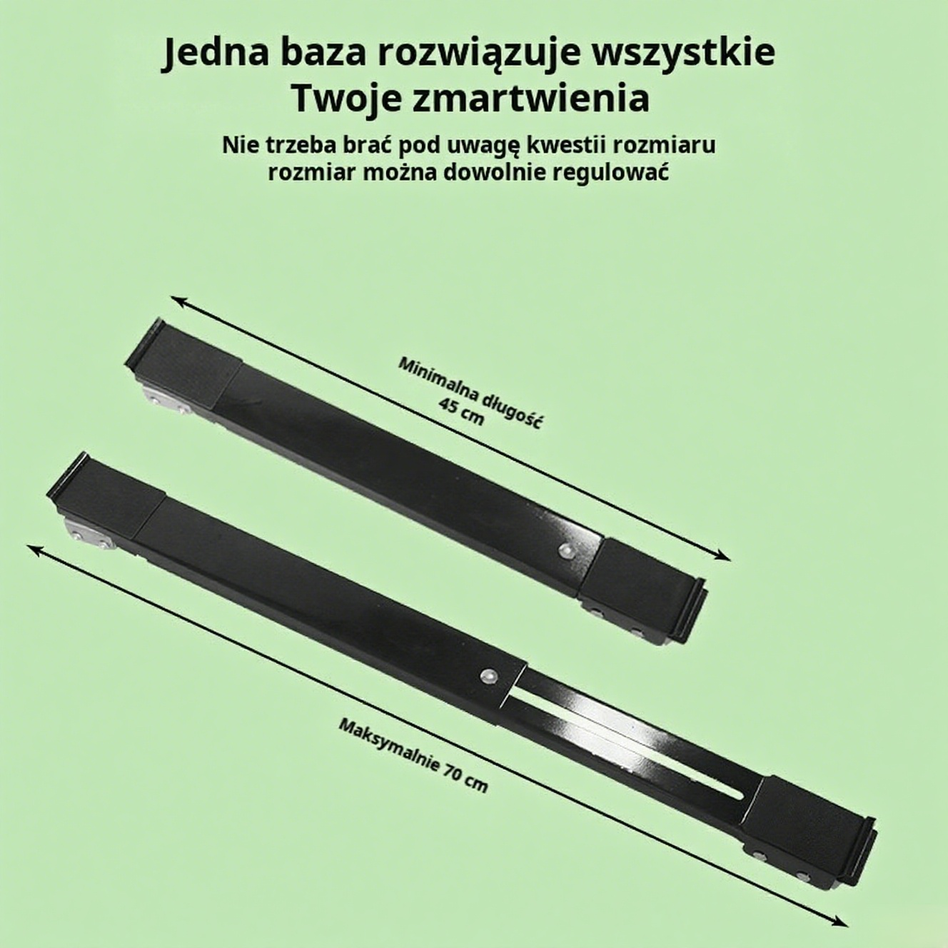 Regulowana podstawka pod pralkę i lodówkę, podwyższająca półka