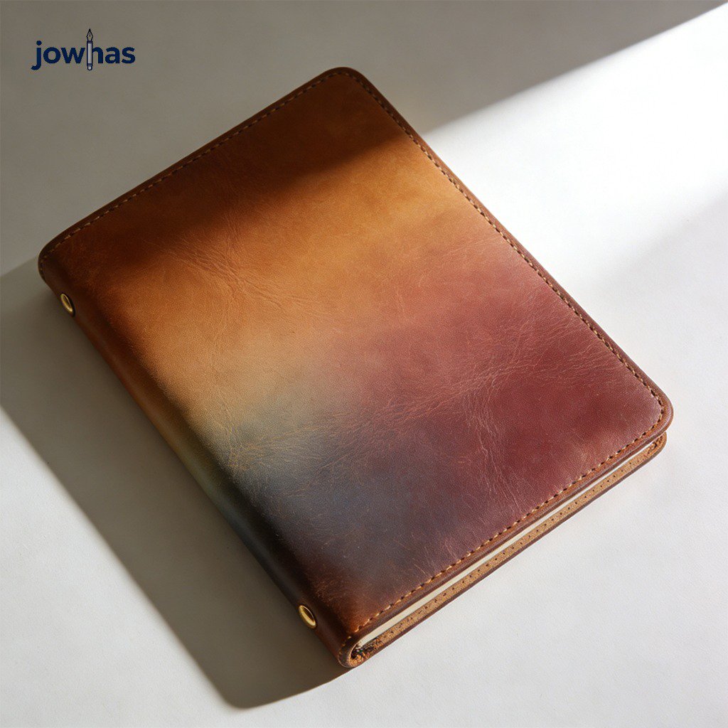 Cuaderno retro de cuero de lujo