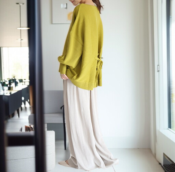 小さいトレーナー女性トップス緩いジャケット Slouchy スタイル レディース トレーナー