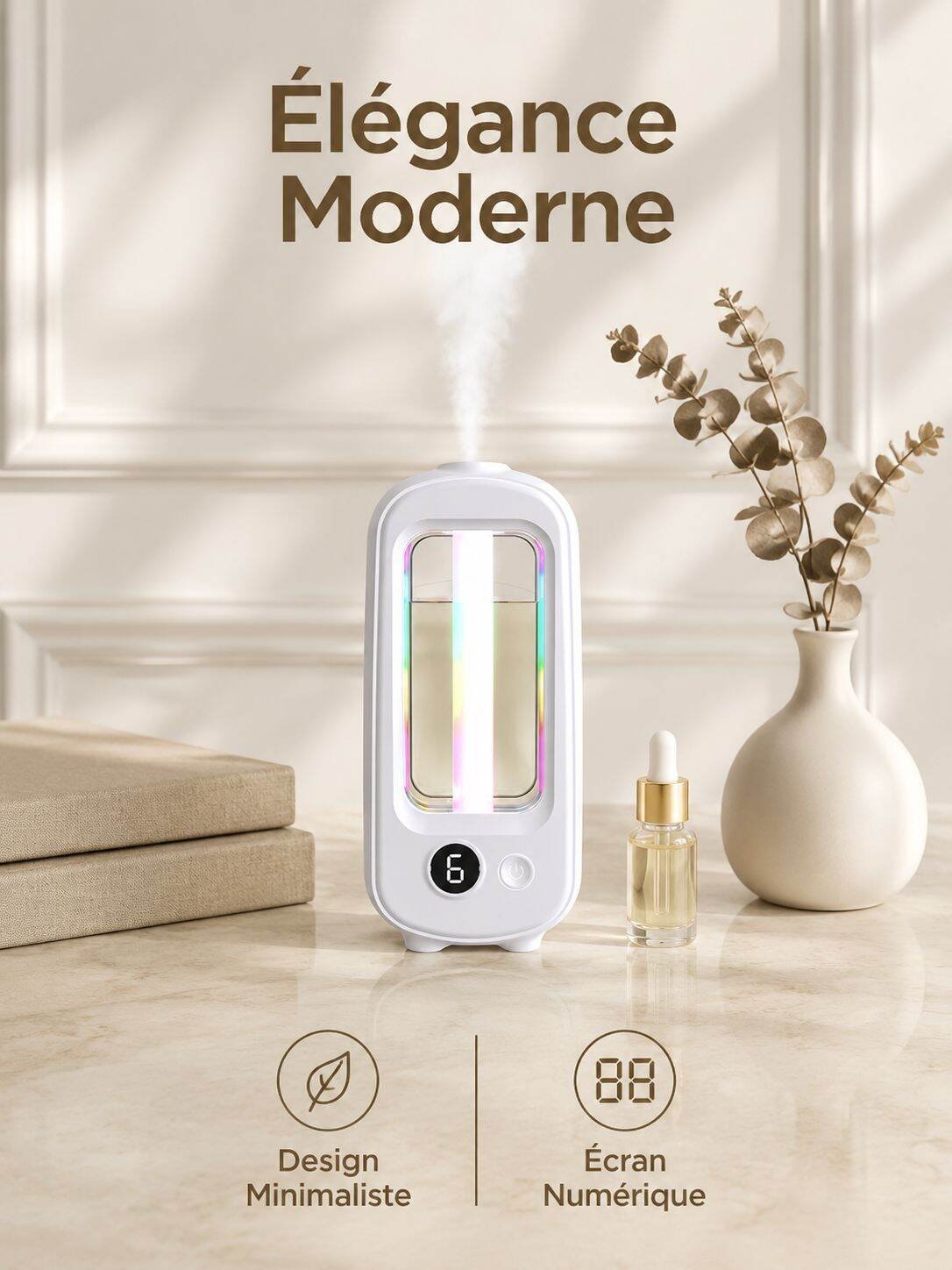 Diffuseur d'arômes intelligent avec humidificateur