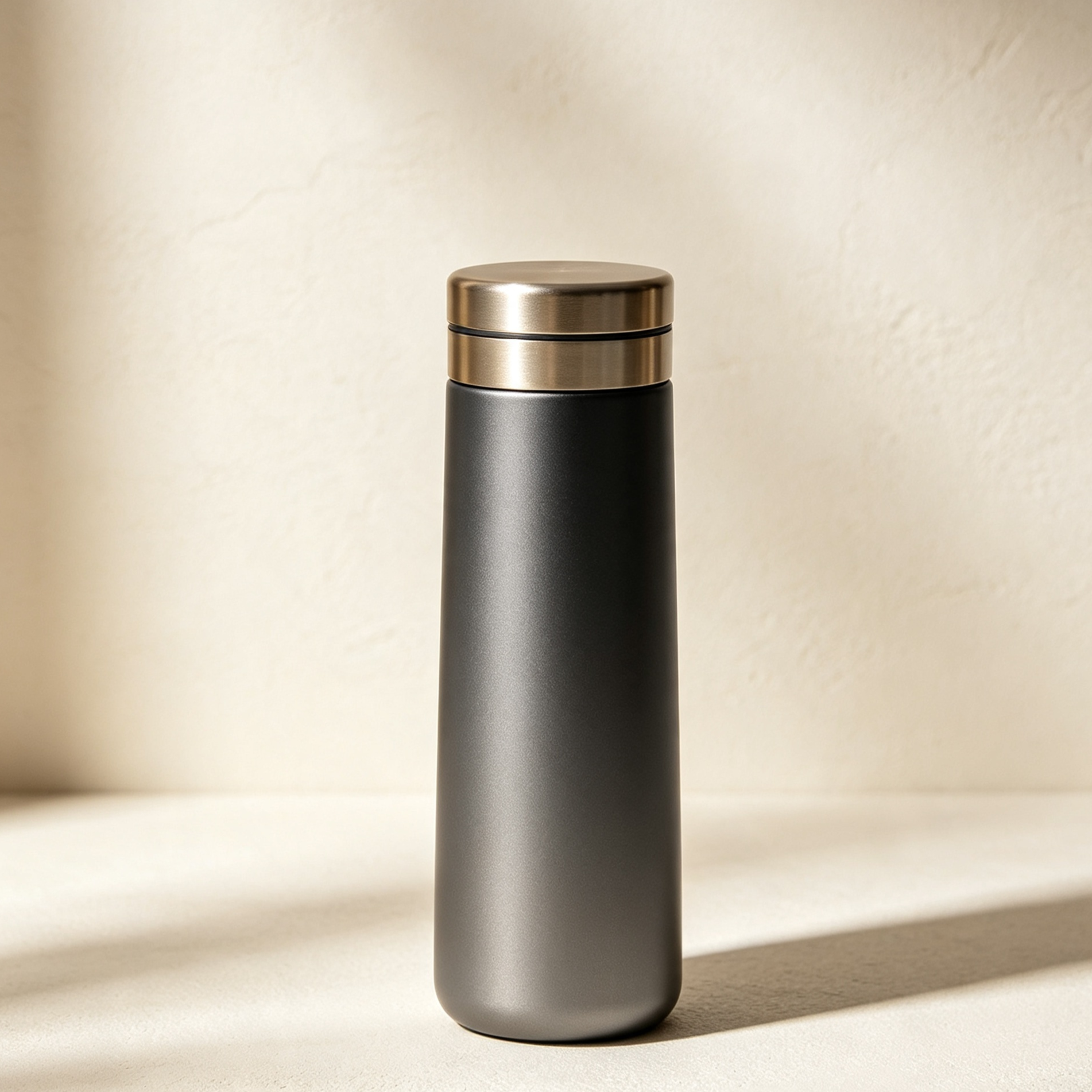 Metal-lid thermos