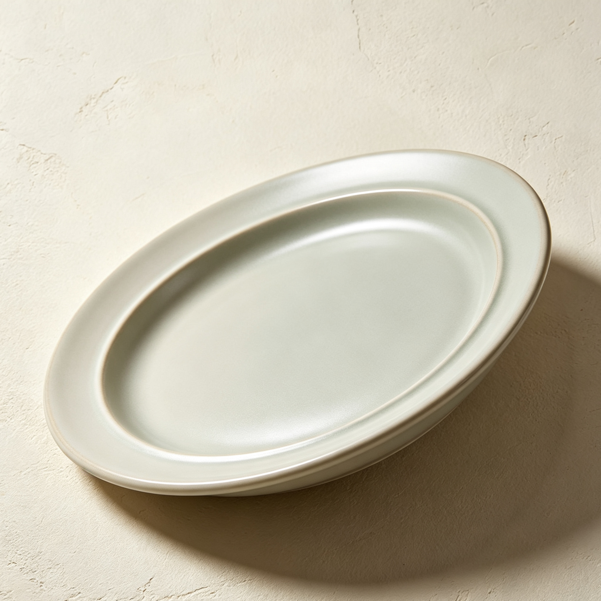 Modern and stylish ceramic flat plates set