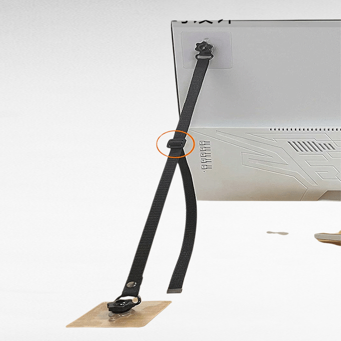 Verstellbarer TV-Sicherheitsgurt, geeignet für Fernsehtisch oder Schreibtisch, Anti-Kipp Möbelanker