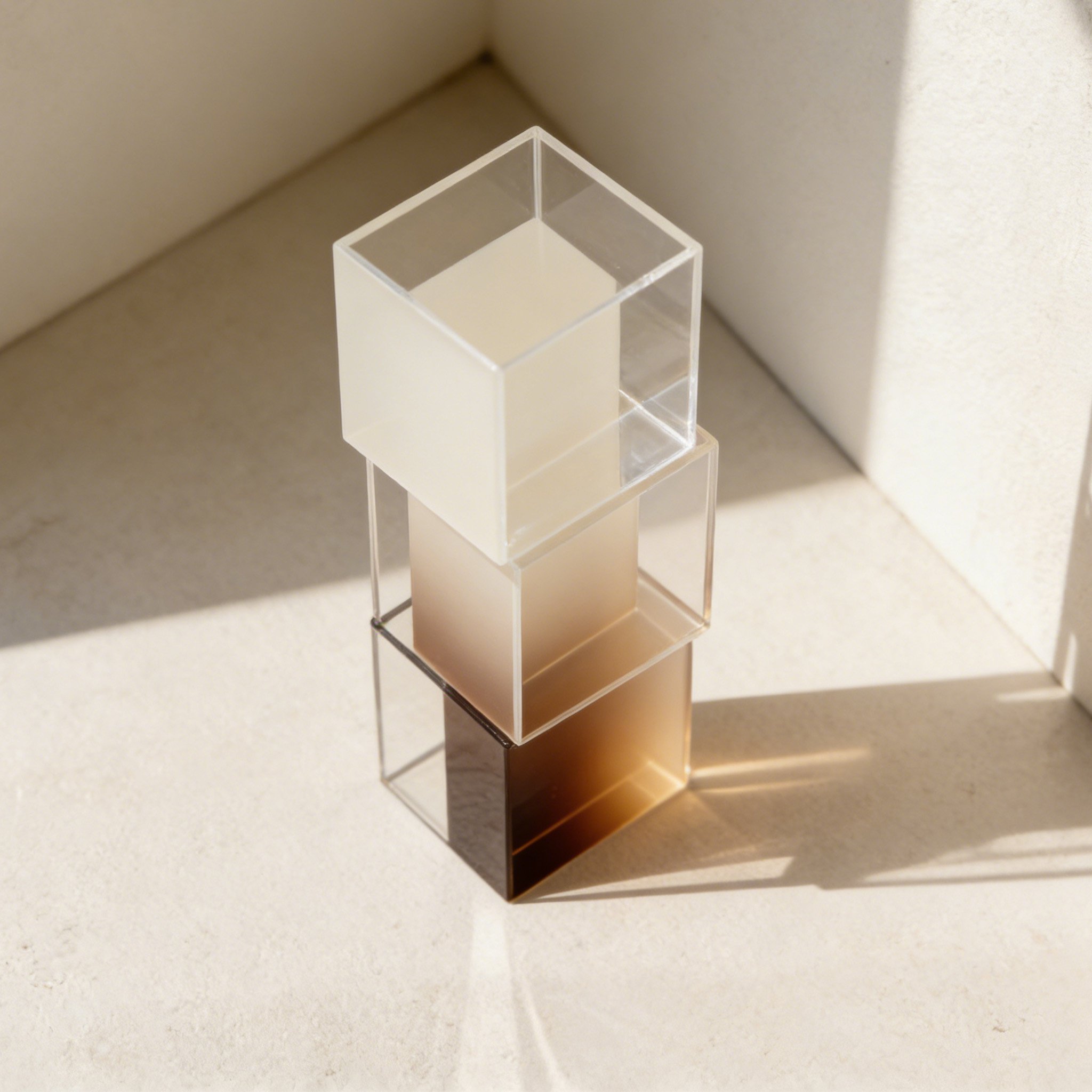 アクリルグラデーションデコレーションブロック（3個セット）