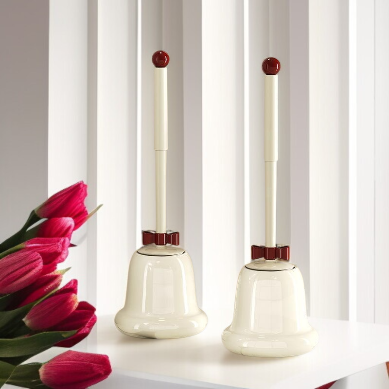 Cepillo de inodoro doméstico de pie, con función refrescante, diseño de mango largo