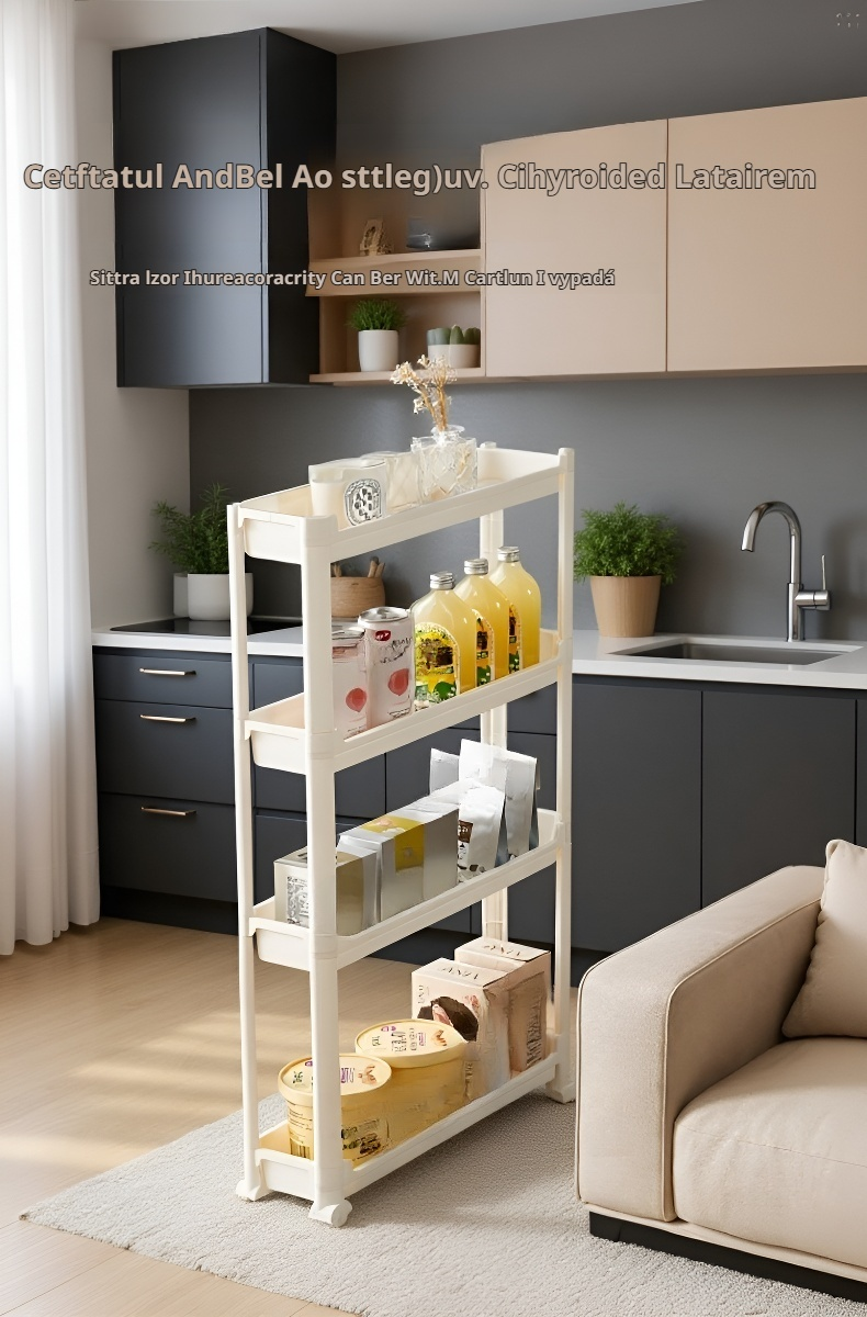 Koupelnový vozík s kolečky pro snadné přesouvání