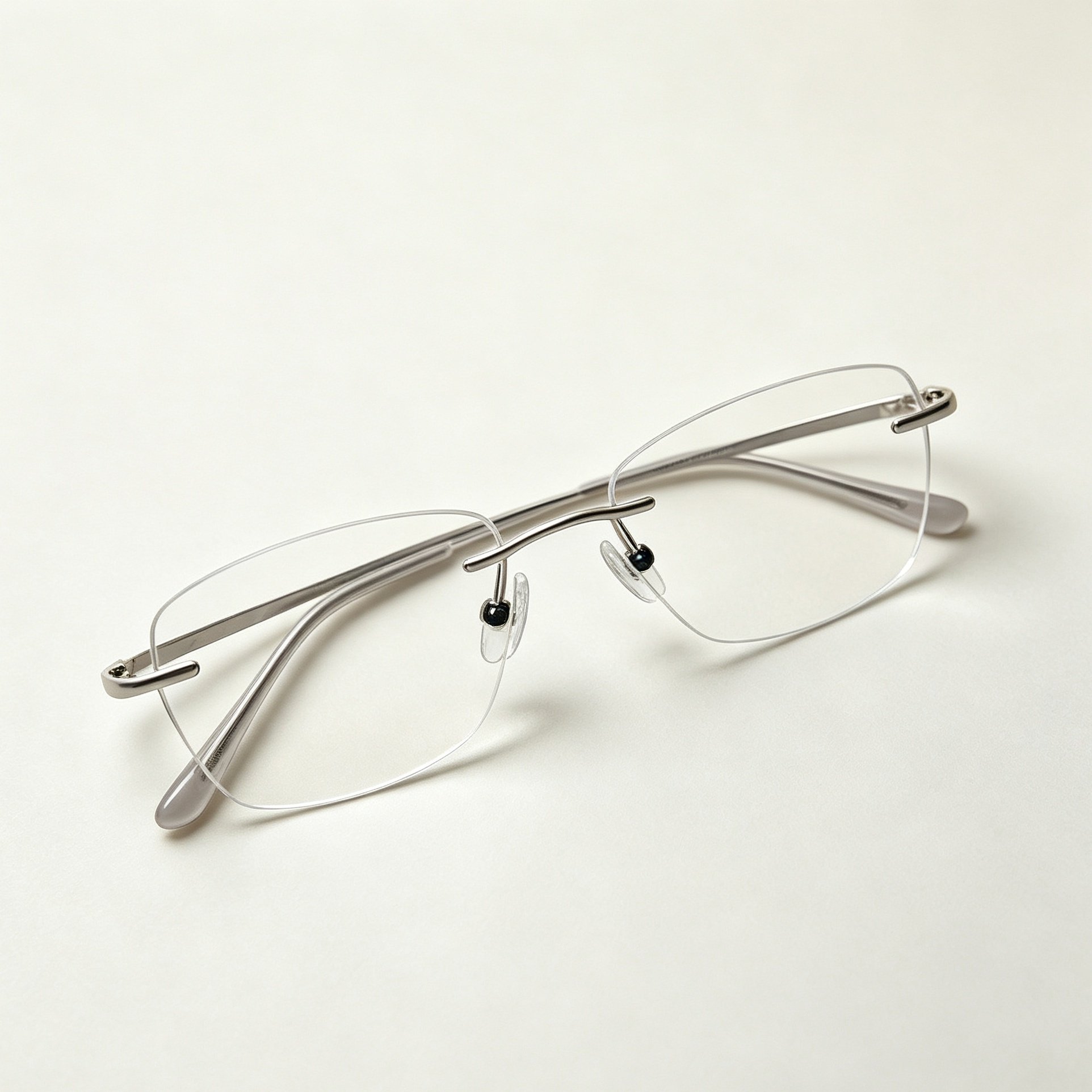 Lightweight reading glasses on a book
