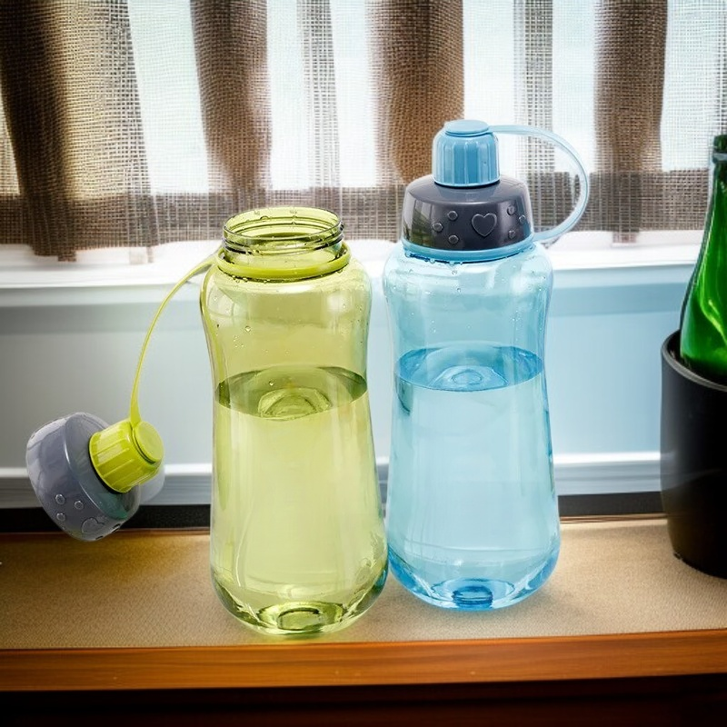 كوب شاي بلاستيكي بسعة كبيرة 1500 مل مع مصفاة، كوب رياضي محمول