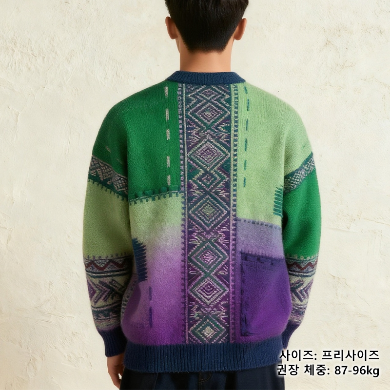 고급 니트 원단의 디테일 사진