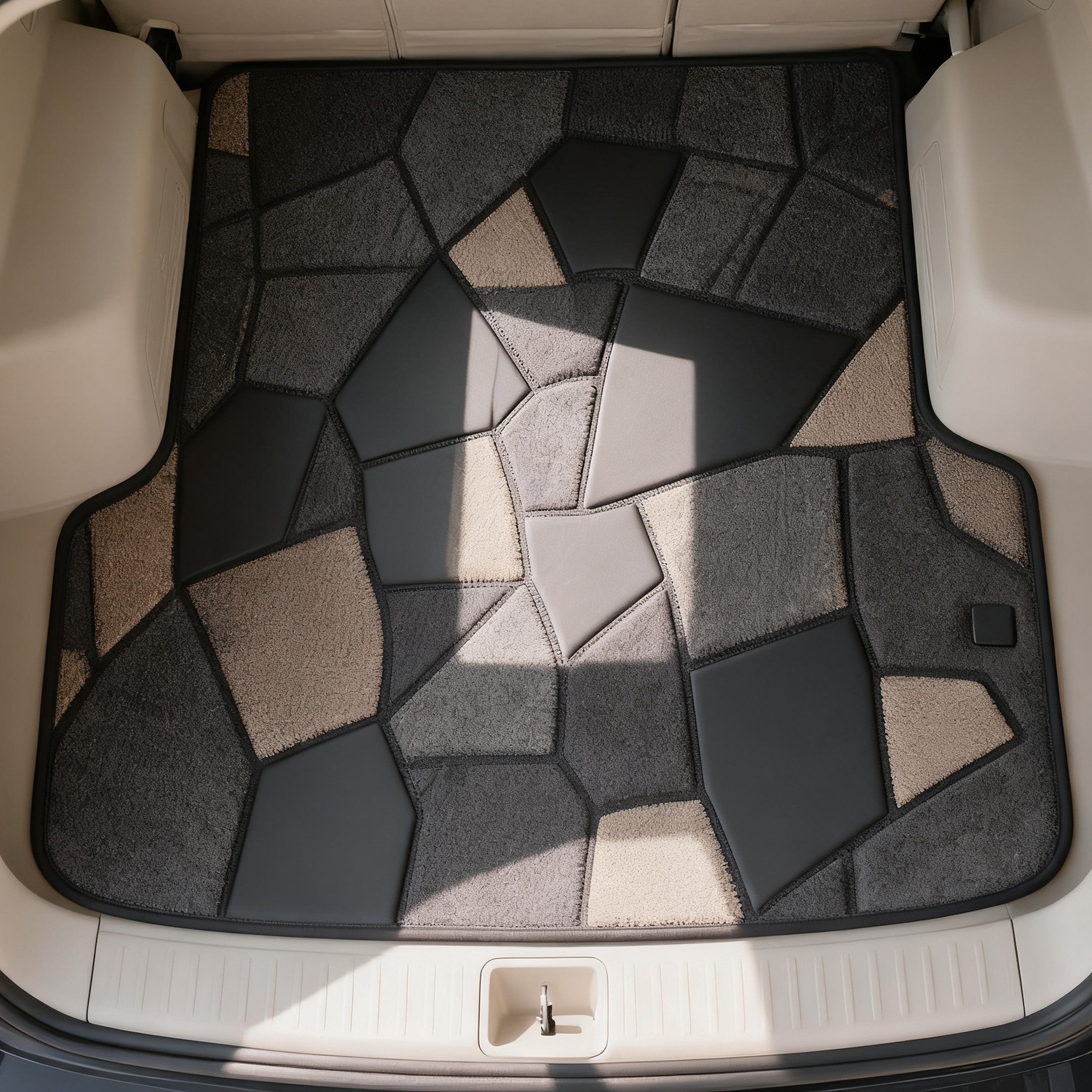 布製パッチワークカーラゲッジマット