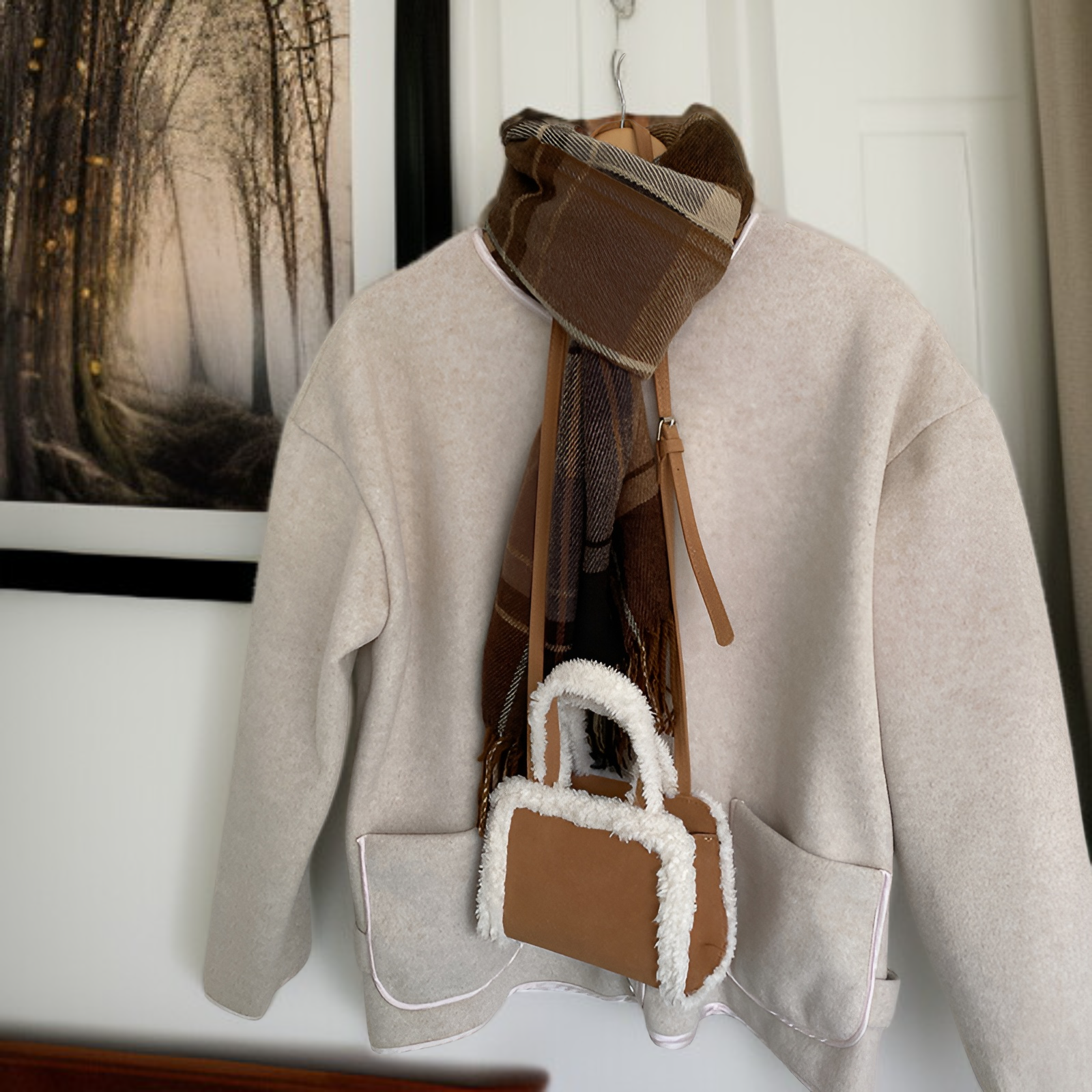  Frostige Pelz-Handtasche – 2025 Herbst/Winter Kollektion