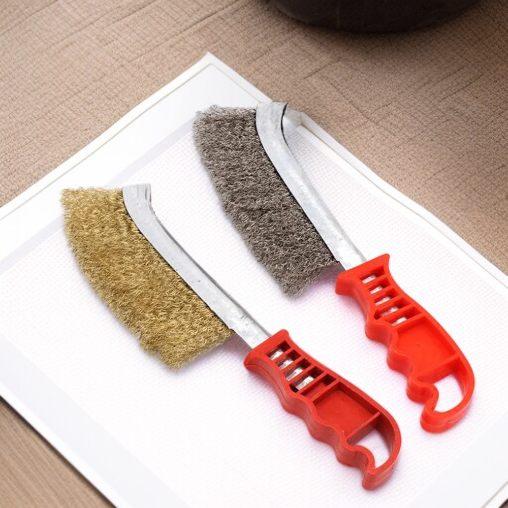  فرشاة سلكية من الفولاذ المقاوم للصدأ لإزالة الصدأ والتنظيف والتلميع وإزالة الحواف