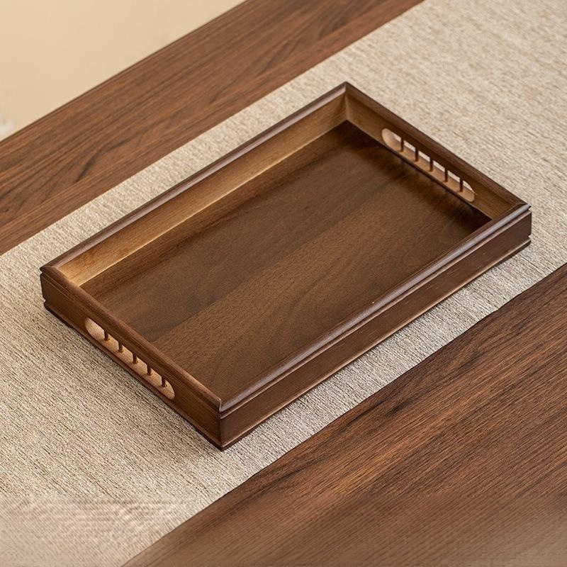 Bandeja de bambú para servir té