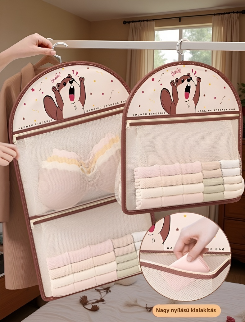 Többfunkciós szekrényrendszerező ruhákhoz és kiegészítőkhöz