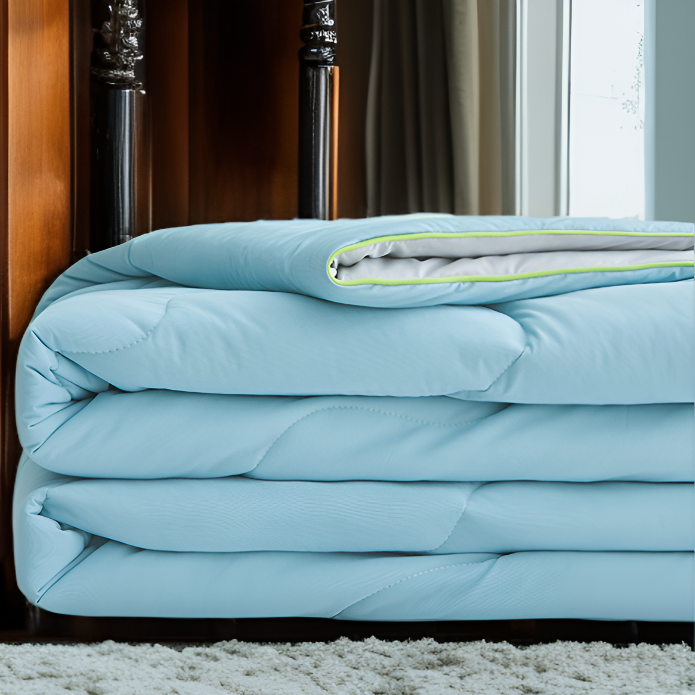 シルク素材の高級感ある布団デザイン