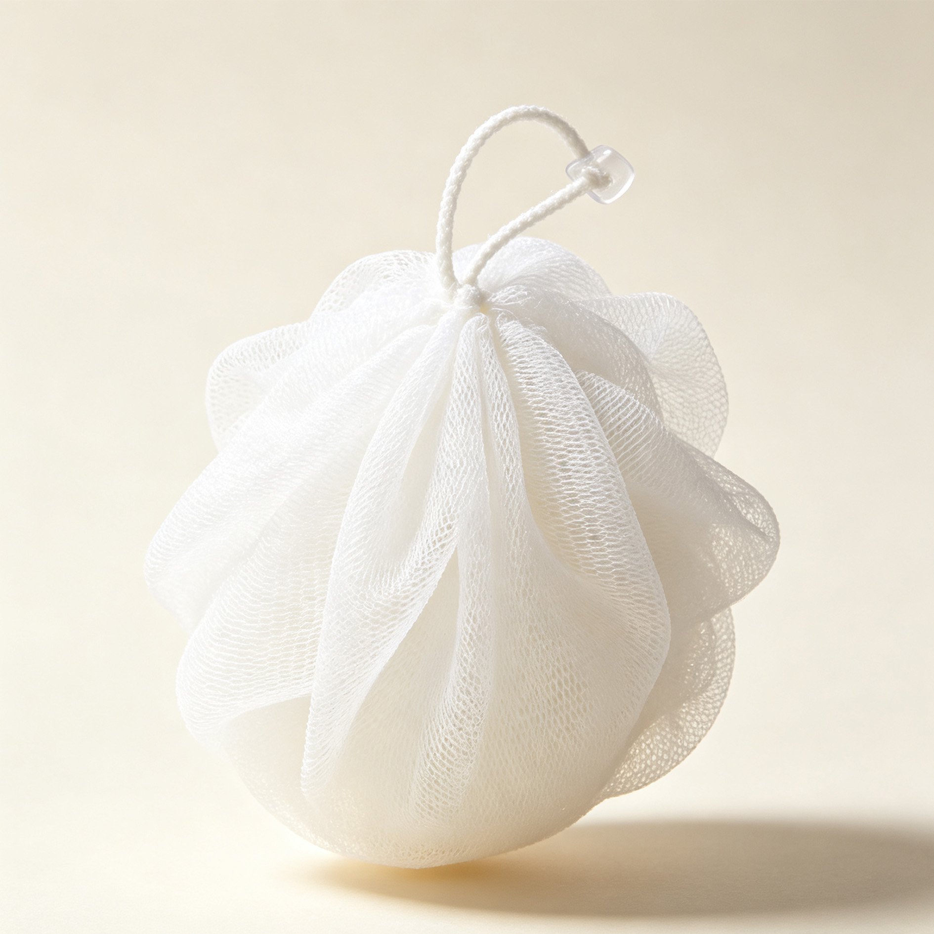 Soft Cloud Bath Ball in light blue color