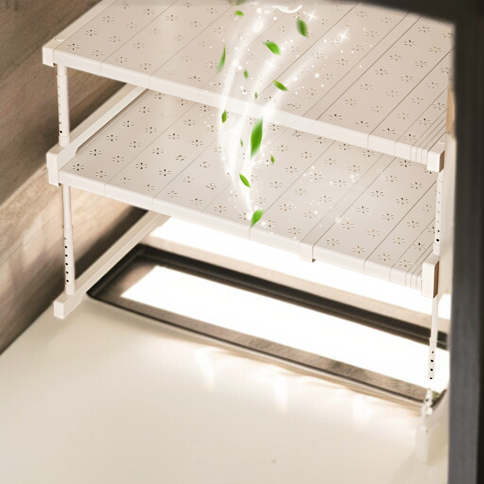 ワードローブ 階層型 仕切り キャビネット 収納ラック 高さ調節可能 コンパートメント ラック キャビネット シューズラック 引き込み式