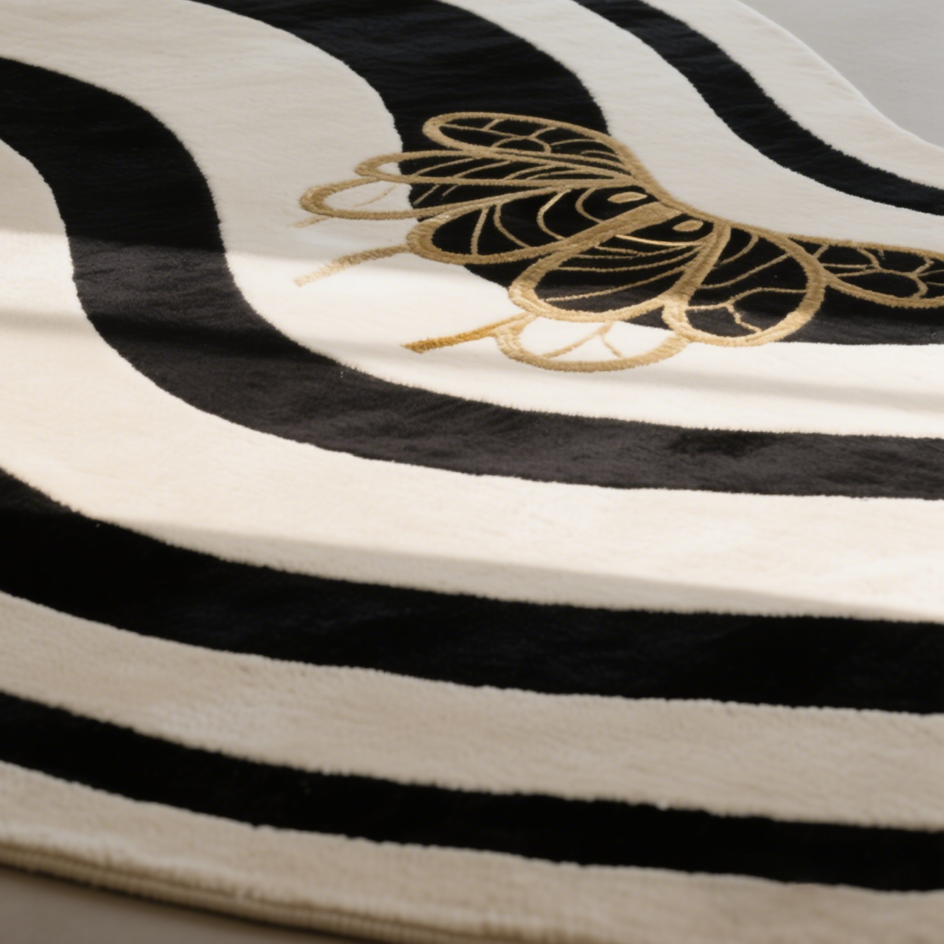 Alfombra con diseño de olas