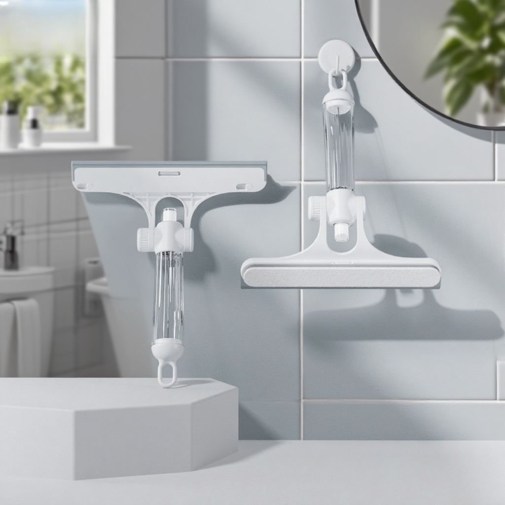 玻璃刮拖把自備噴壺三合一多功能刮水板