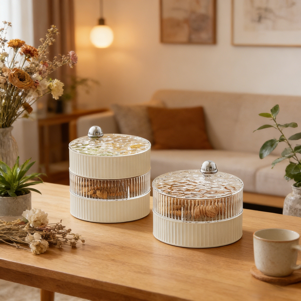 輕奢奶油風果盤糖果盒