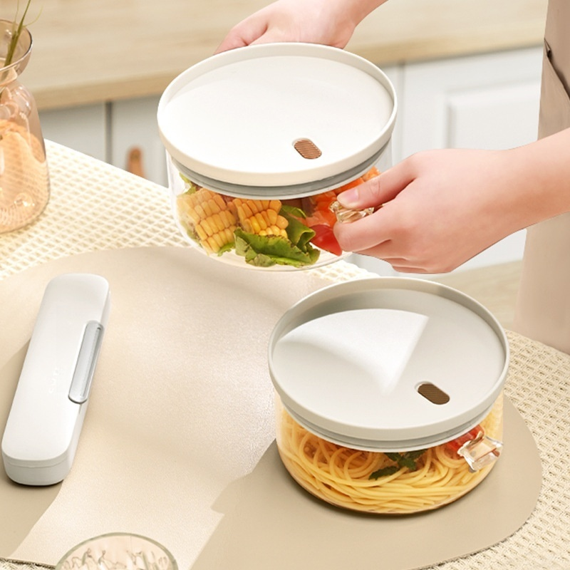 กล่องอาหารกลางวันแก้วสำหรับเก็บอาหาร