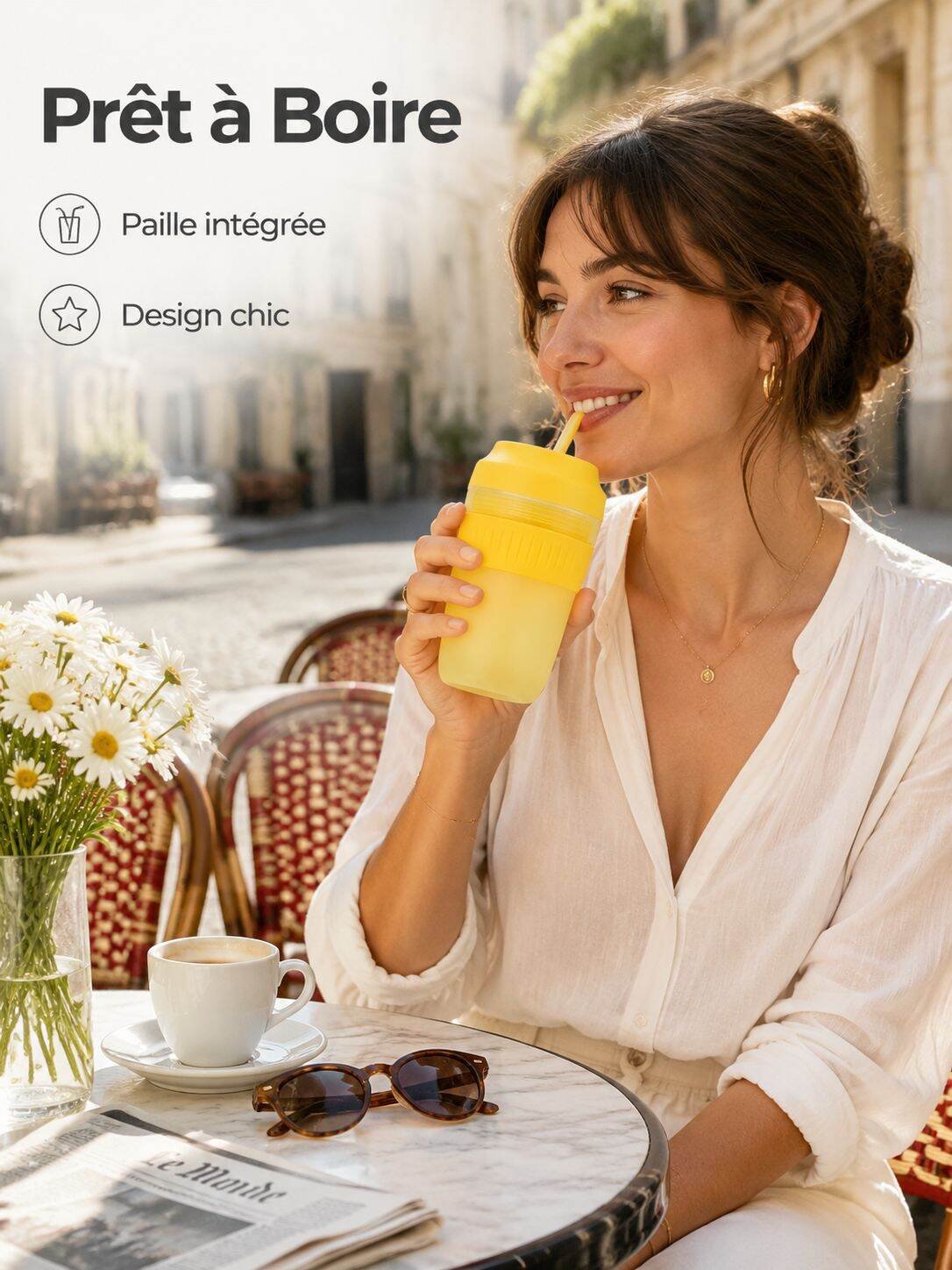 Presse-agrumes portable sans fil à haute puissance