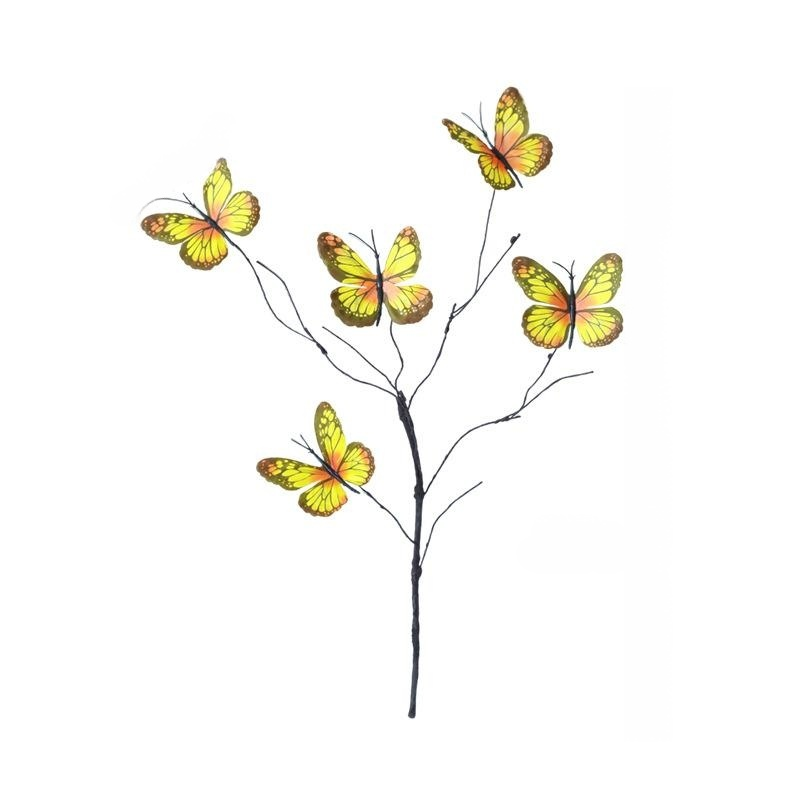 집 장식용 인조 나비 가지