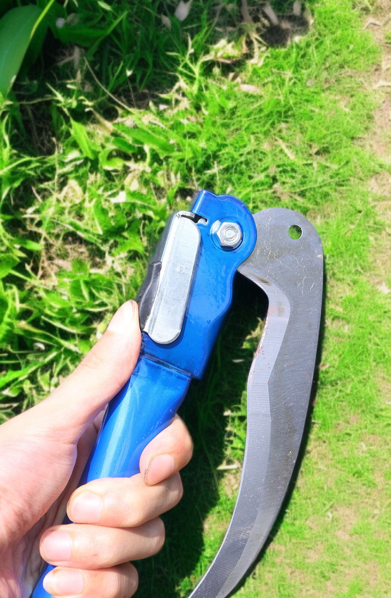망간강 전용 예초 도구 야외 농용 낫 수확 칼 도구 접이식 칼 낫